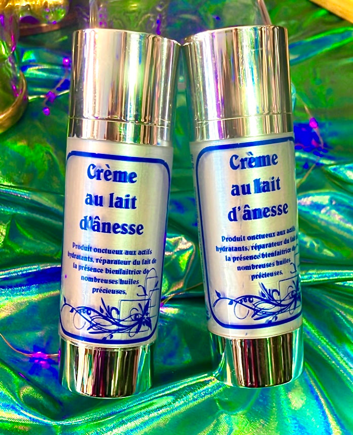 Crème visage anti âge lait d’ânesse Q10