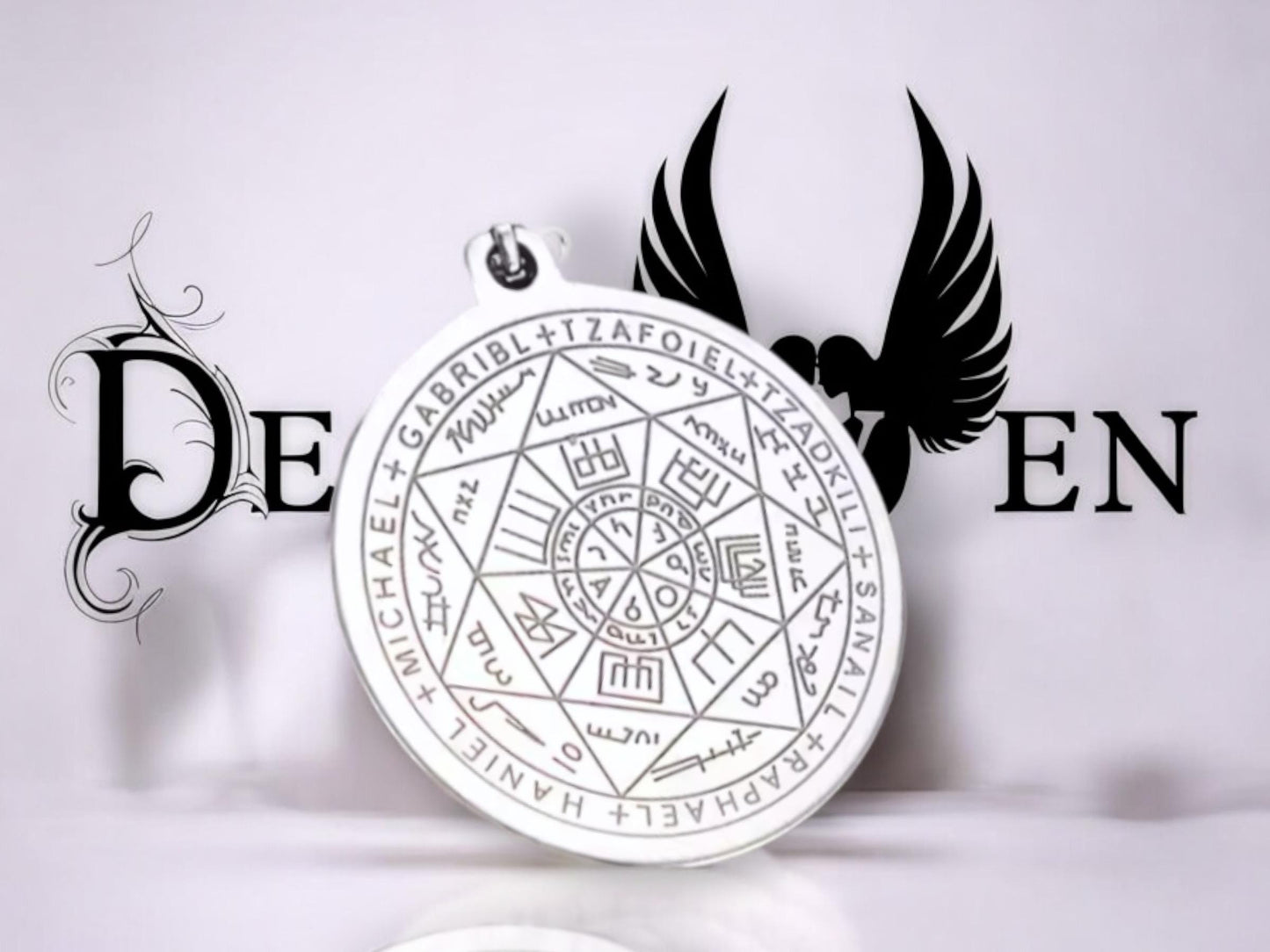Stainless steel pendant seal of the archangels