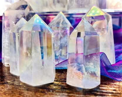 Large Pointe cristal aura