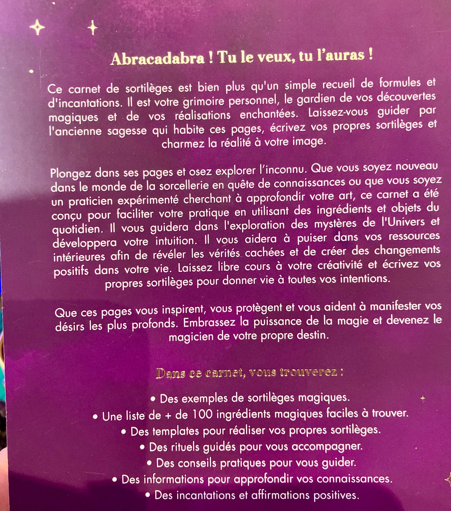 Carnet de sortilèges