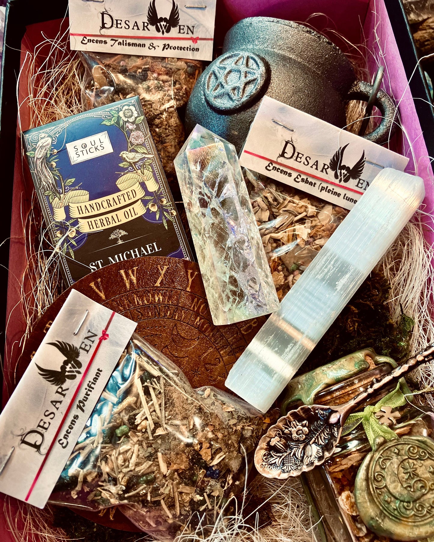 Green magic ritual kit