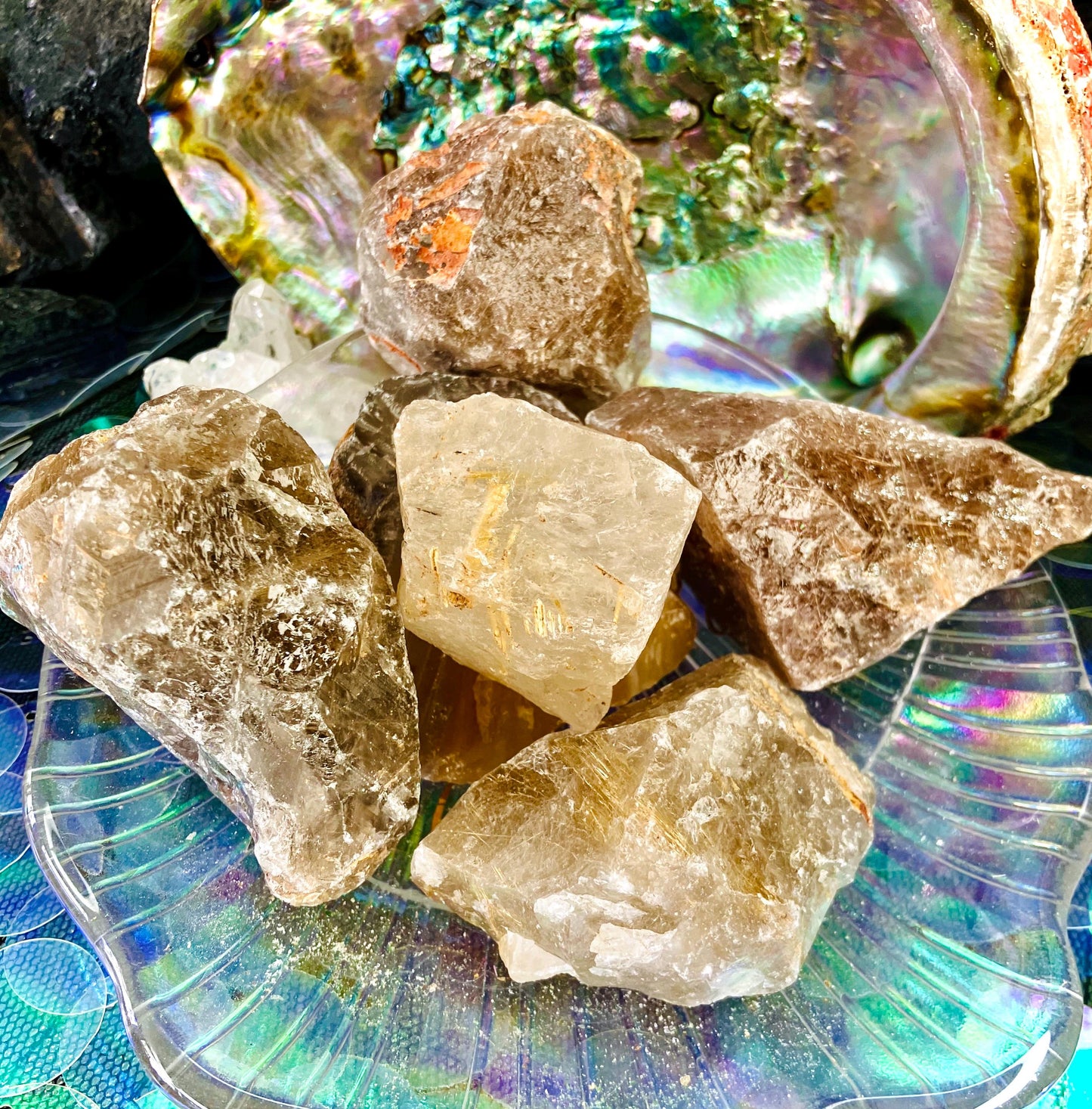 Quartz rutile brut