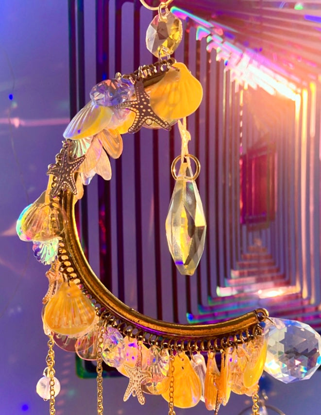 Rainbow half moon calming purity