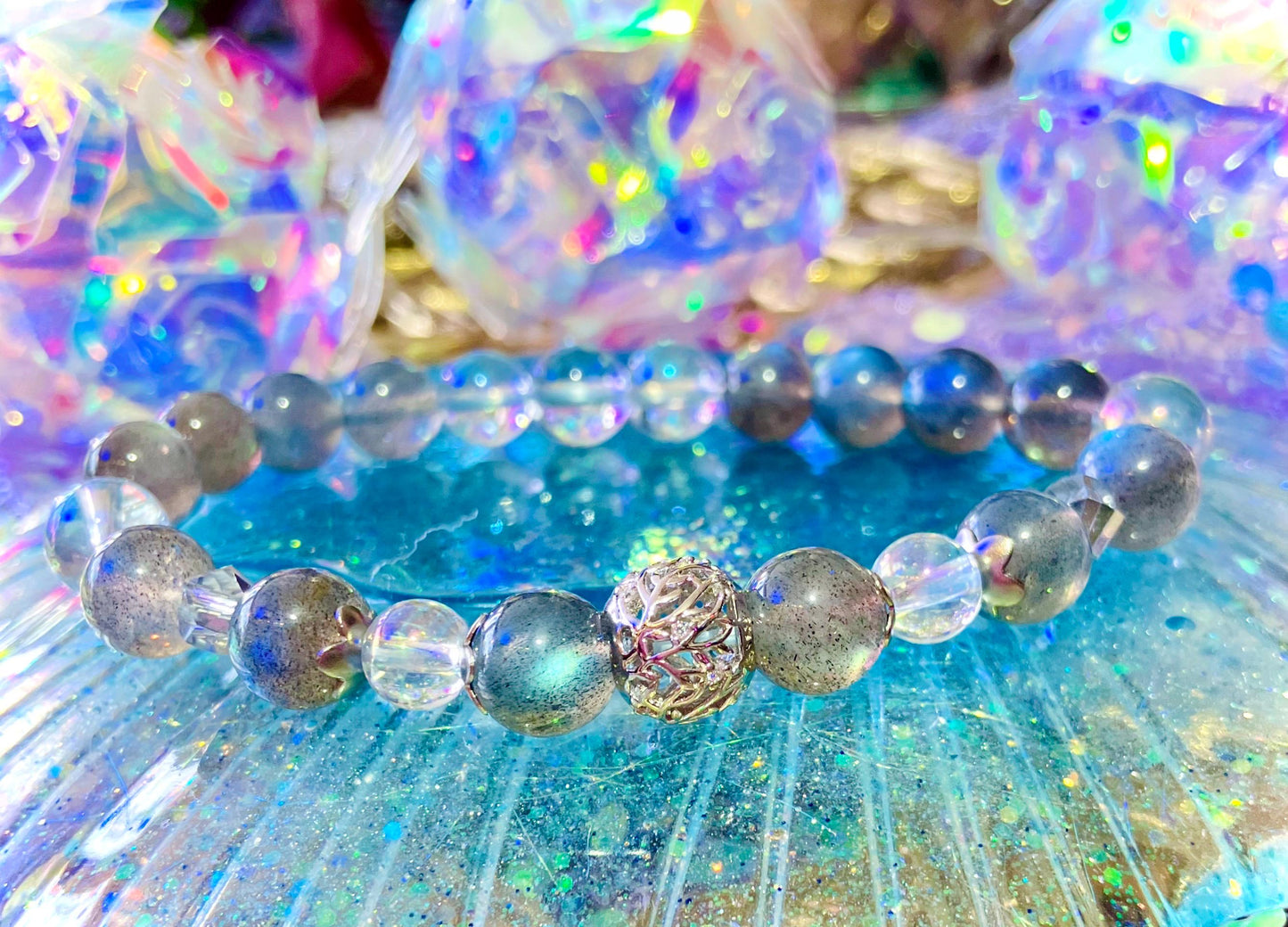 Bracelet spiritualité et protection labradorite