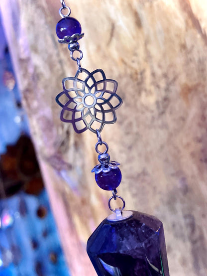 Iolite point pendulum