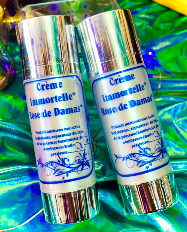 Crème visage Immortelle rose de Damas, Lait d'anesse