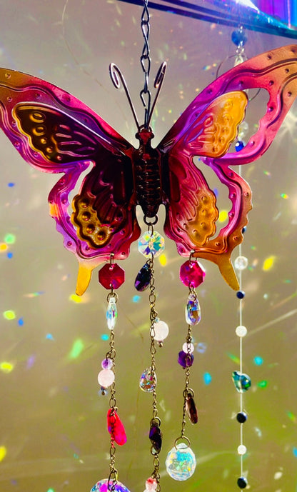 Arc en ciel papillon apaisement tendresse