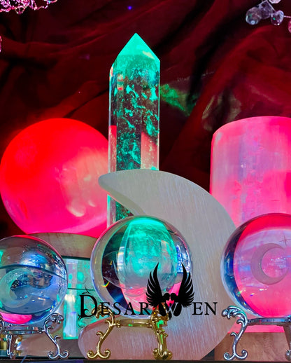 selenite sphere lamp