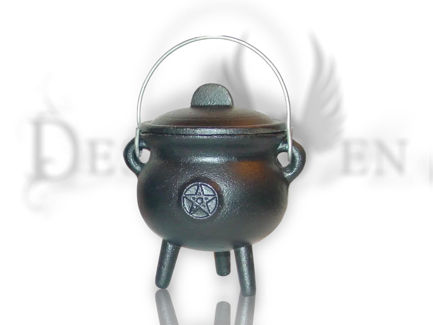 Small cast iron cauldron