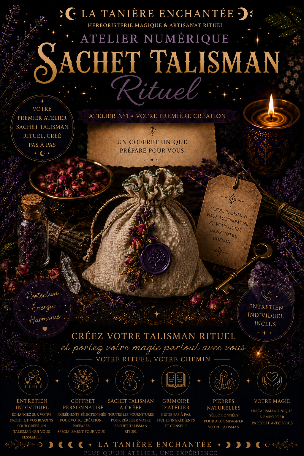 Atelier Sachet Talisman Initiation Niveau 1