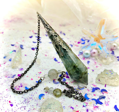 Labradorite pendulum