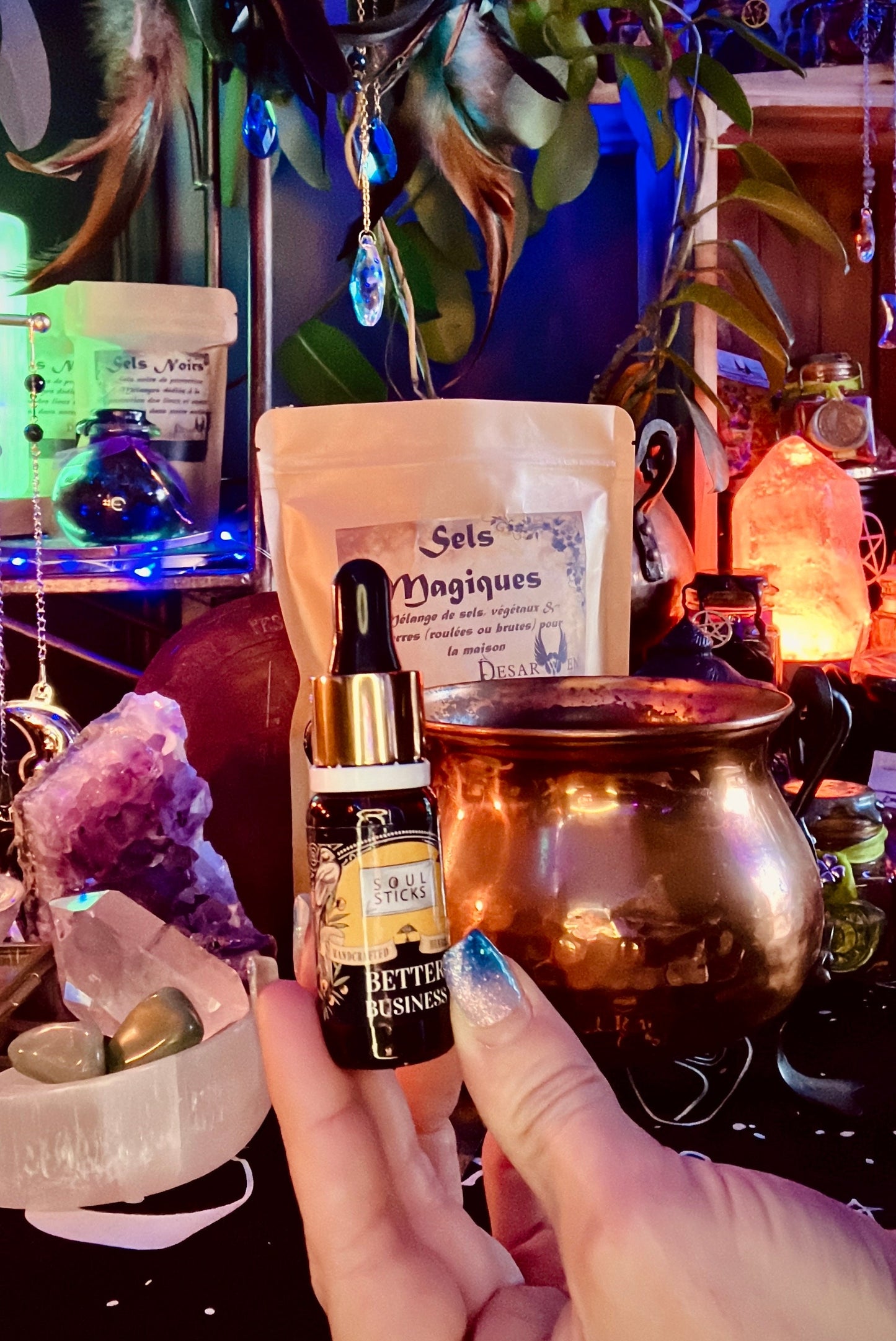 Witchcraft cauldron of abundance ritual kit