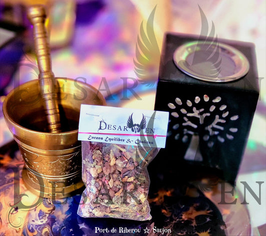 Ritual resin incense for balance and chakras