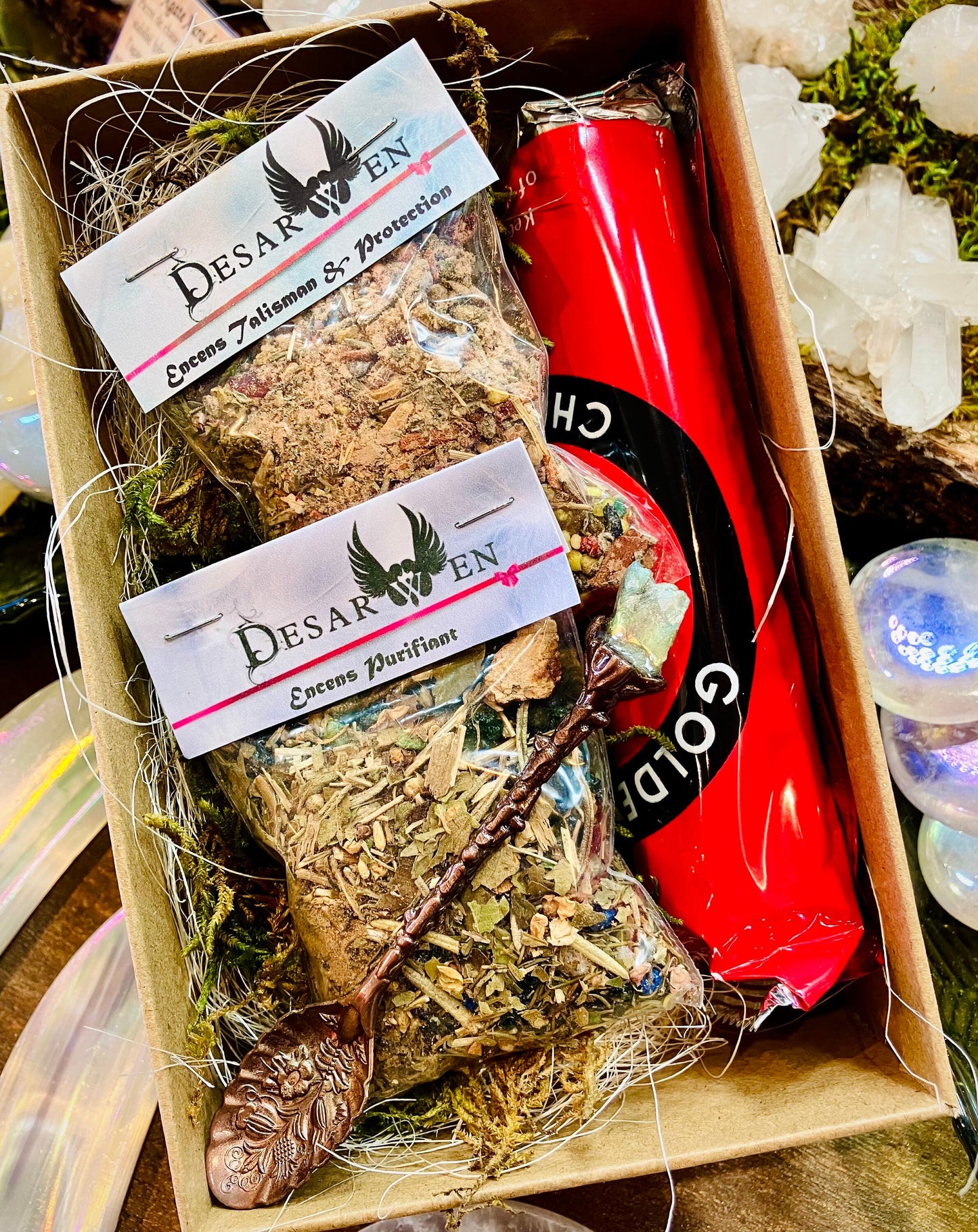 Green magic ritual kit