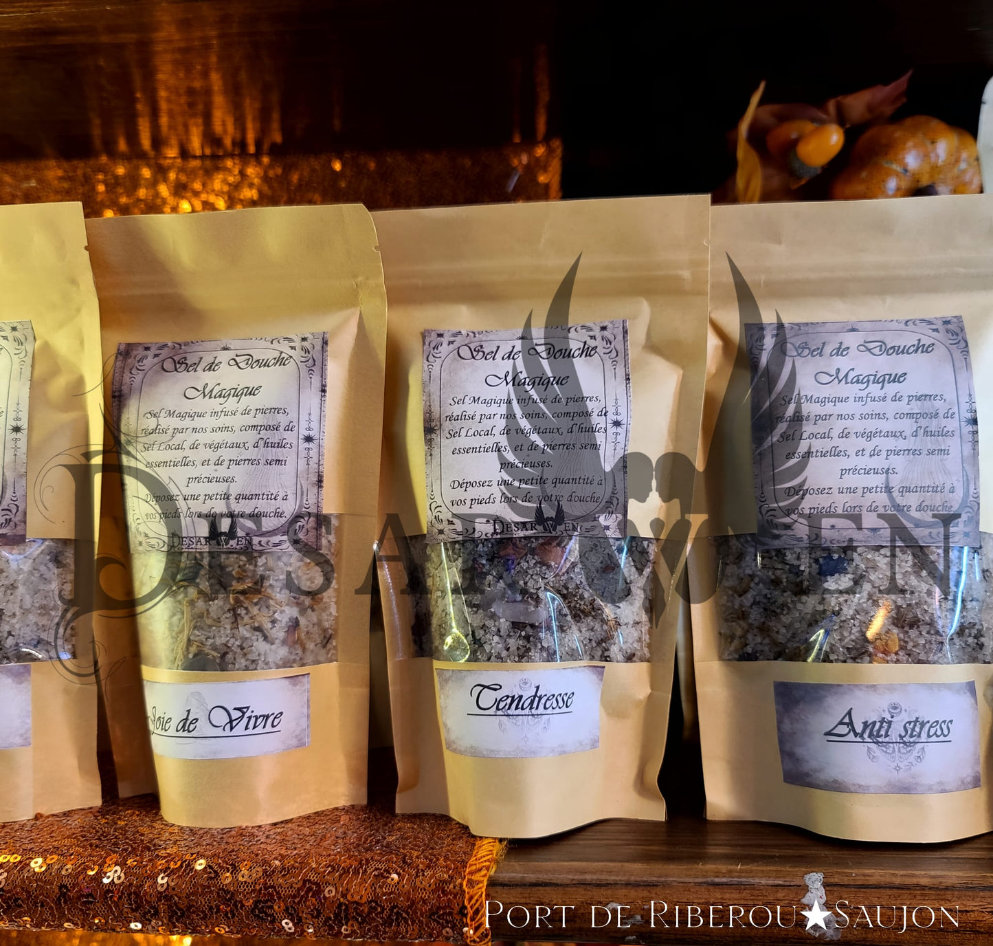 Magic salts ritual shower purification