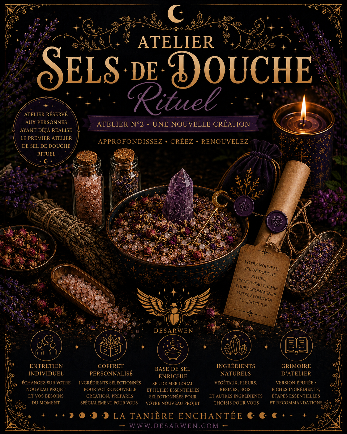 Atelier Sels de douche Rituel confirmé Niveau 2