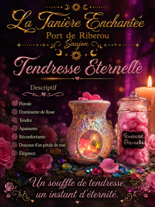 Cire parfumée Tendresse éternelle  parfum brule cire rose