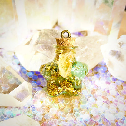 Fiole amulette « good vibes ! Chance et réussite  »