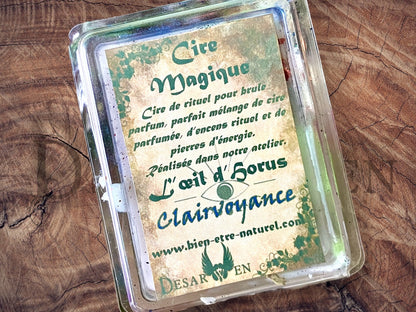 Cire rituelle Format tablette pour brule parfum rituel magique