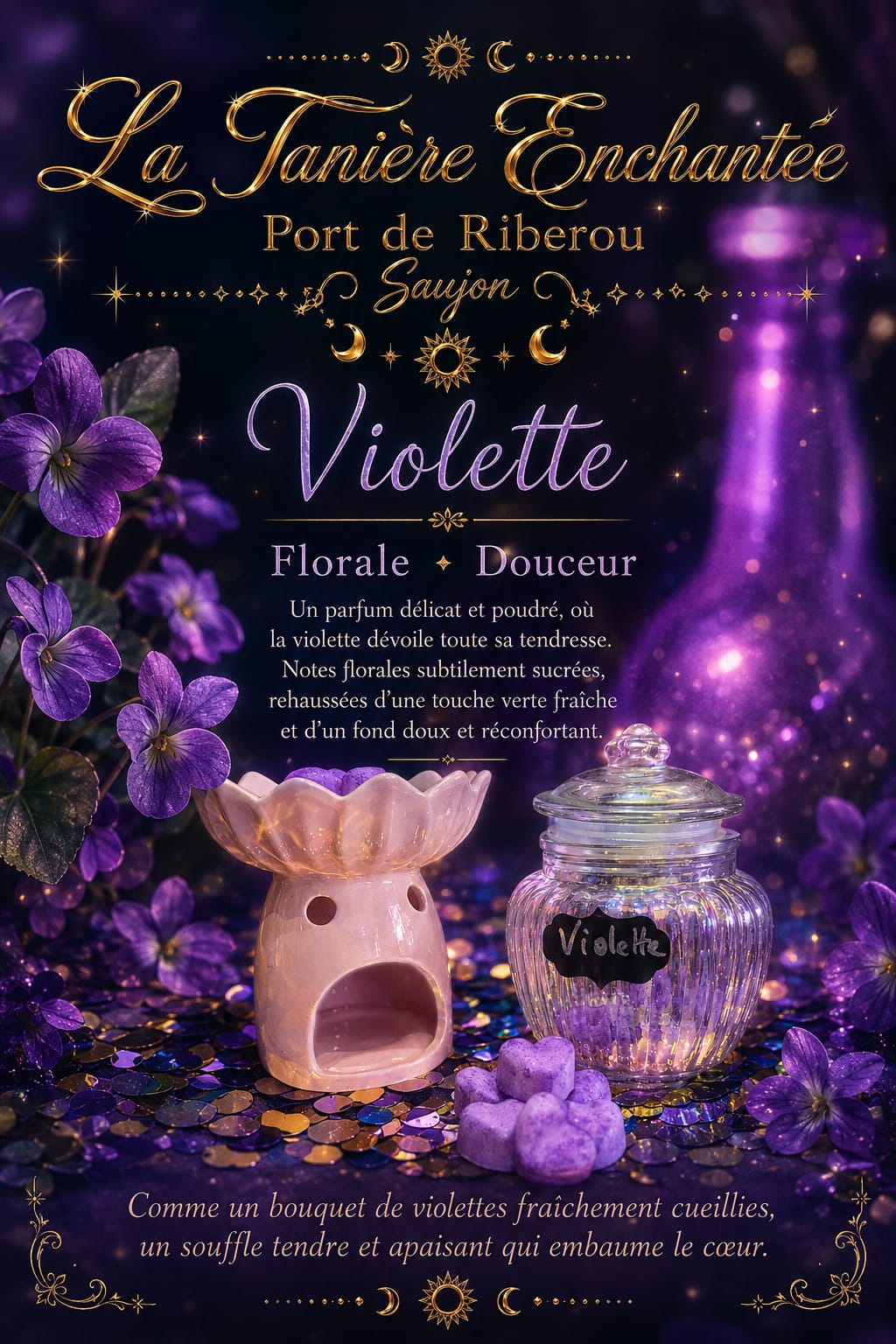 Cire parfumee Violette