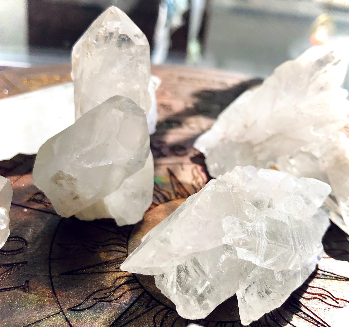 Mini quartz druses