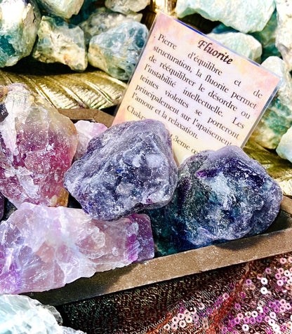 Fluorite fluorite purple pink raw stone