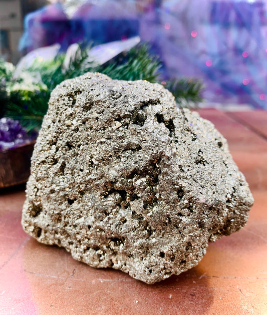 Huge raw pyrite