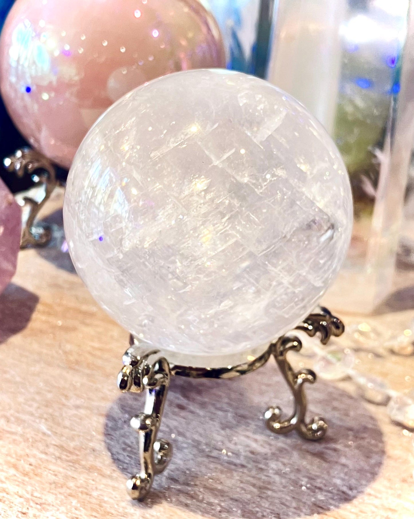 spheres de calcite blanche