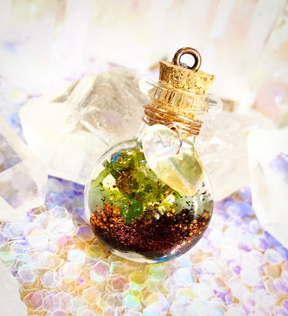Fiole amulette « good vibes ! Chance et réussite  »