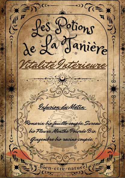 Tisane Vitalité Intérieure — Romarin et gingembre