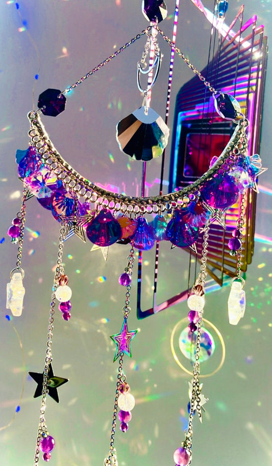 Rainbow half moon calming purity