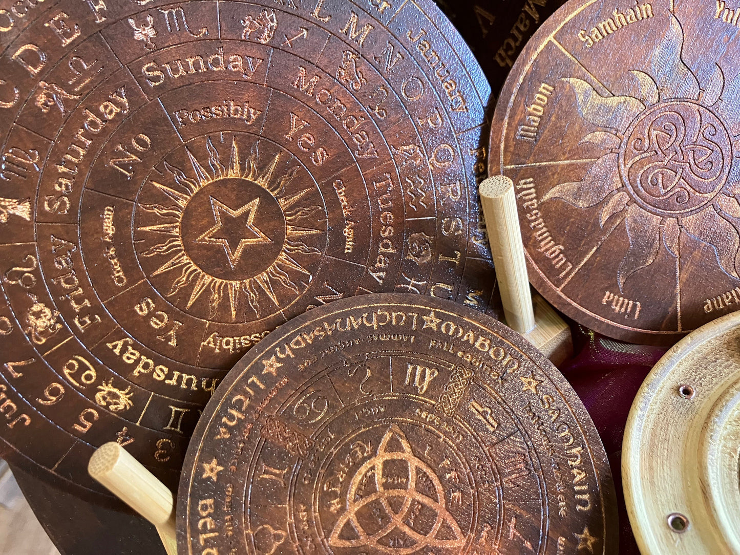 Small Pagan Calendar Pendulum Board