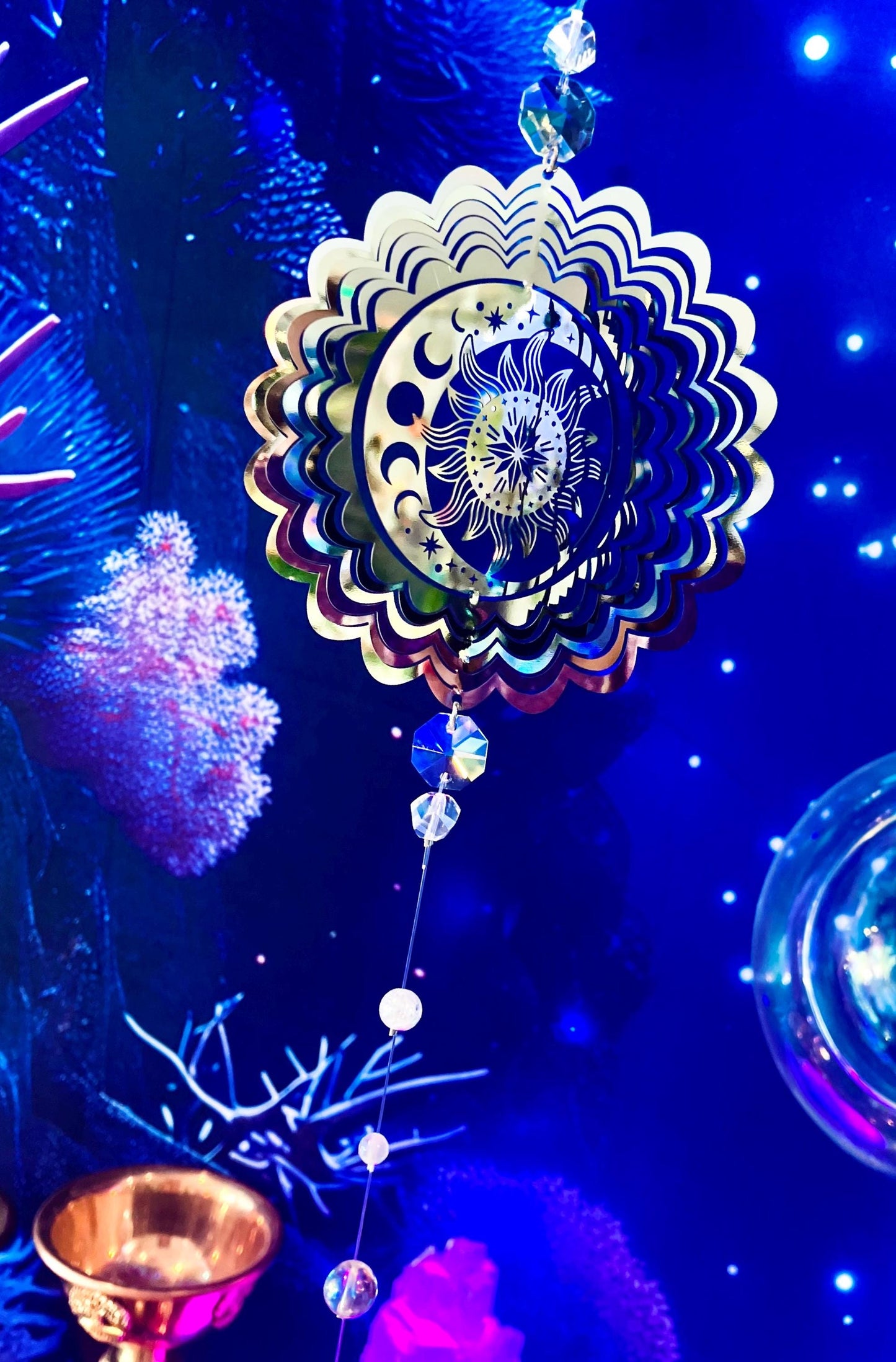 Rainbow baby hypnotic crystal aura