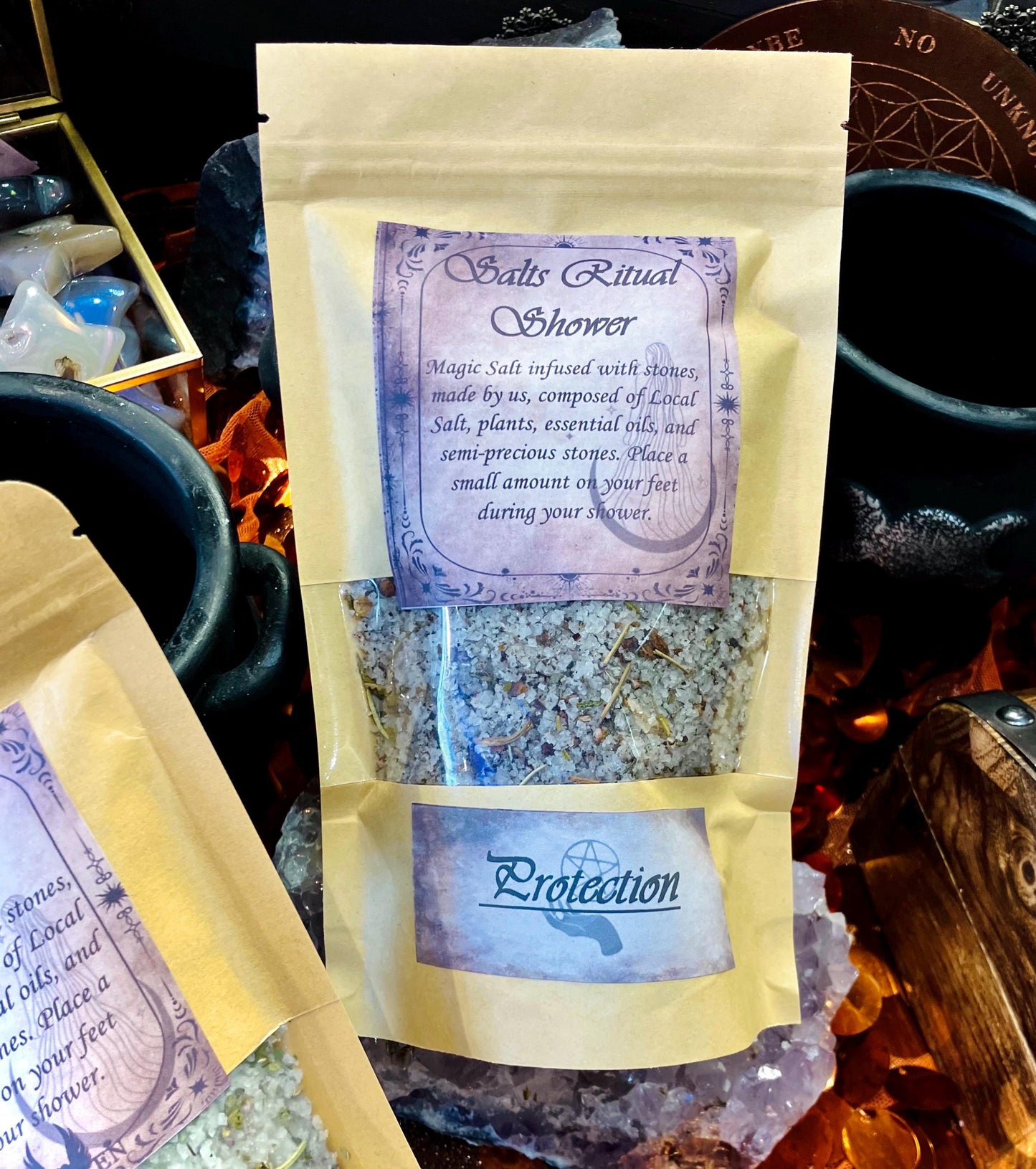 Ritual shower protection salts