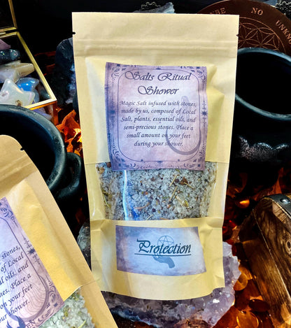 Ritual shower protection salts