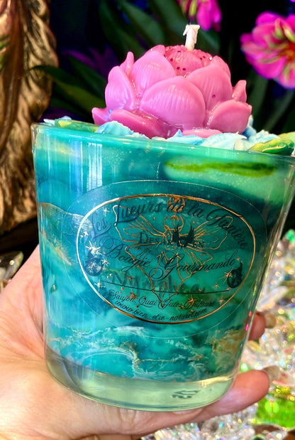 Nymphea Kerze, aquatisch-blumiger Duft, Größe M