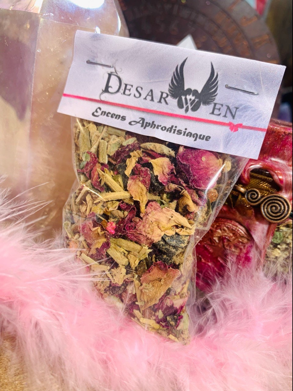 sachet of aphrodisiac ritual incense