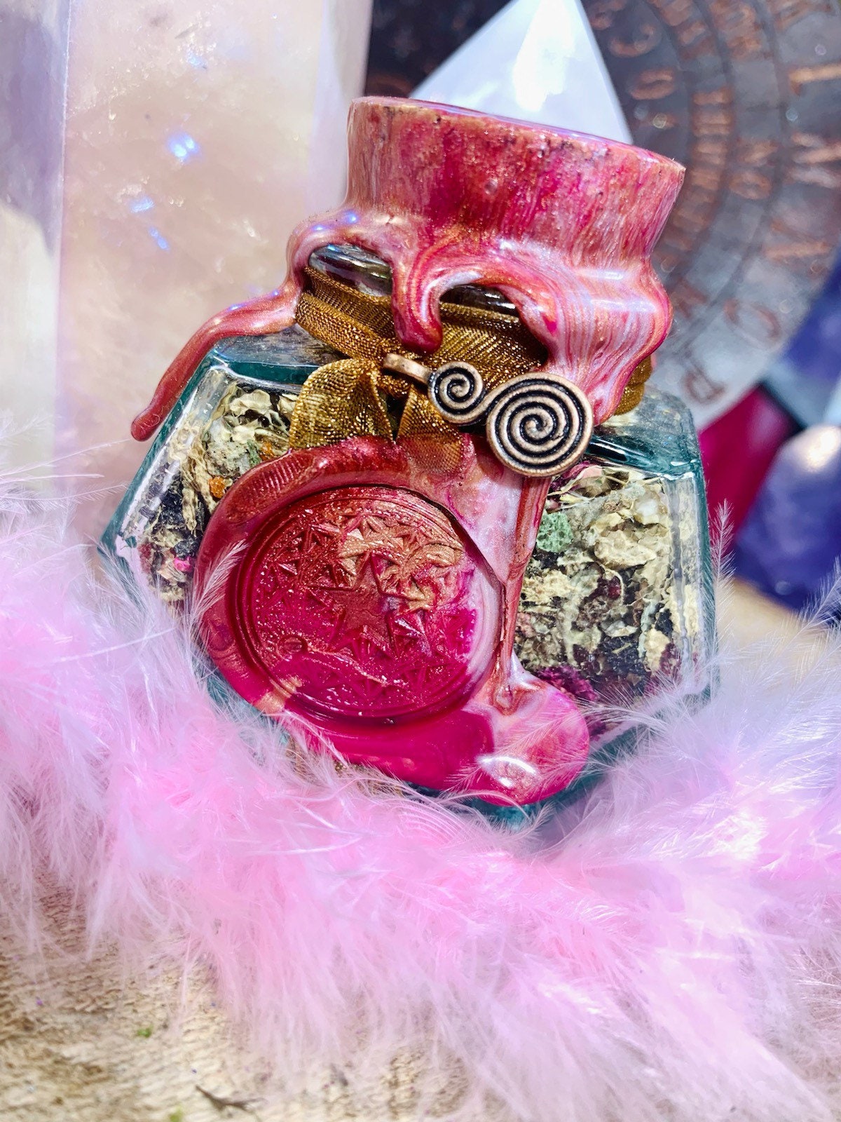 sachet of aphrodisiac ritual incense