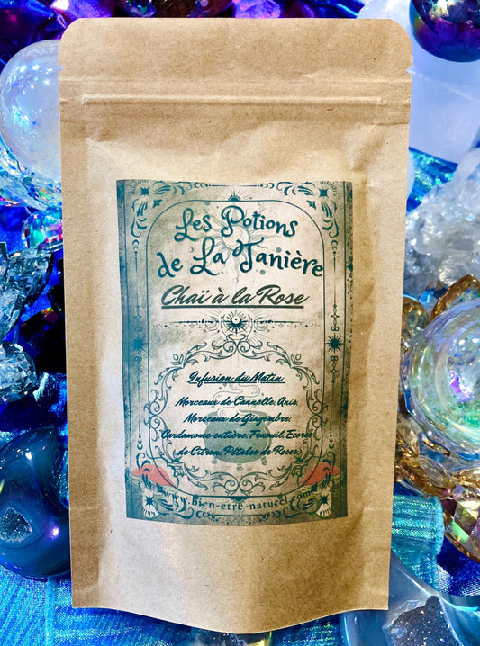 Chai tea cinnamon rose lemon ginger spices