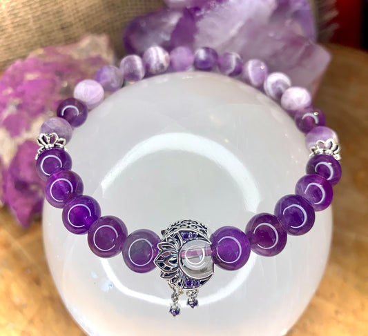 Amethyst purification and soothing bracelet