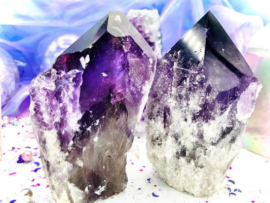 Riesige Amethystspitzen