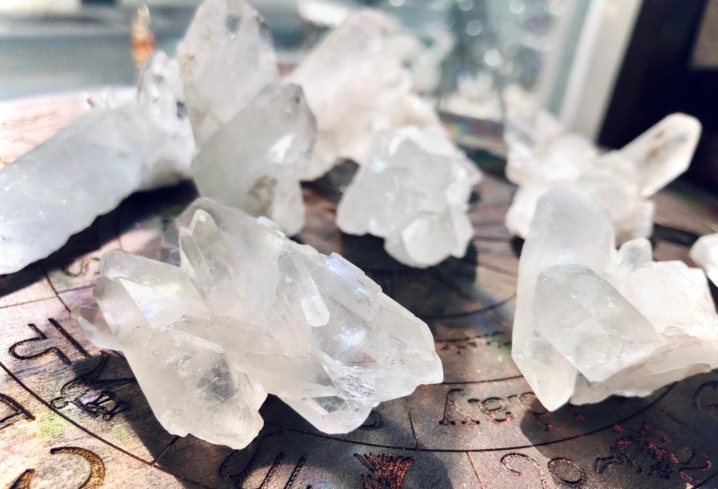Mini quartz druses