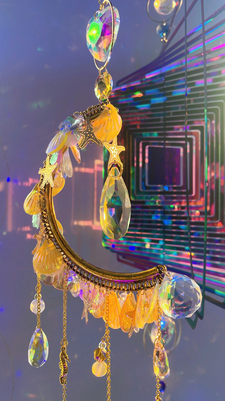 Rainbow half moon calming purity