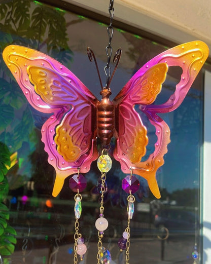 Arc en ciel papillon apaisement tendresse