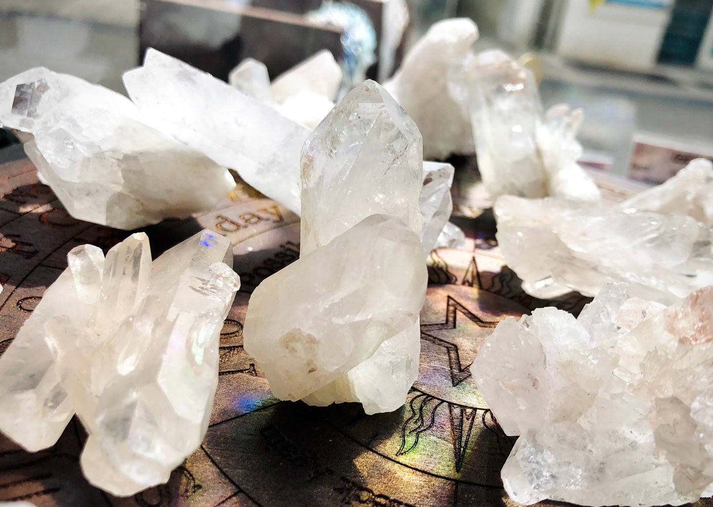 Mini quartz druses