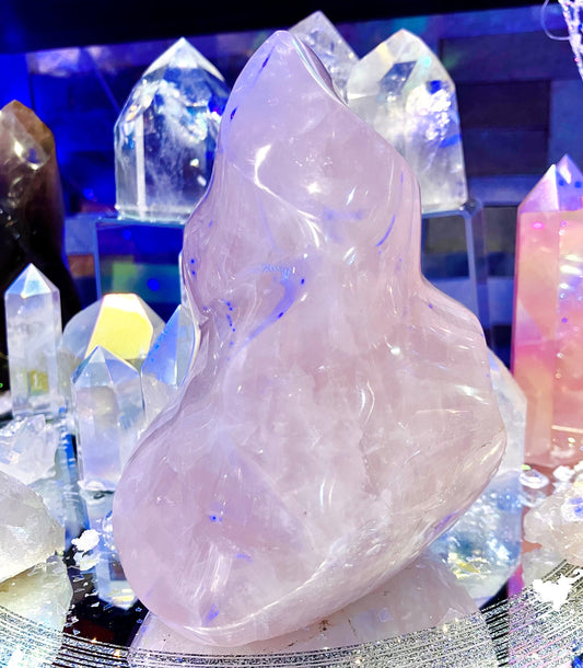 Torche flamme quartz rose