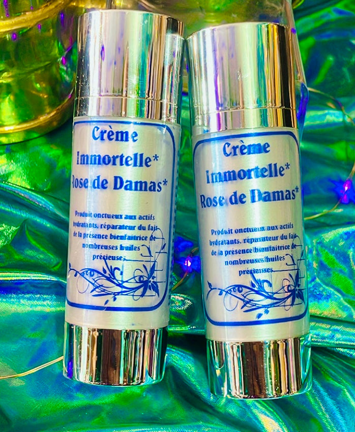 Crème visage Immortelle rose de Damas, Lait d'anesse