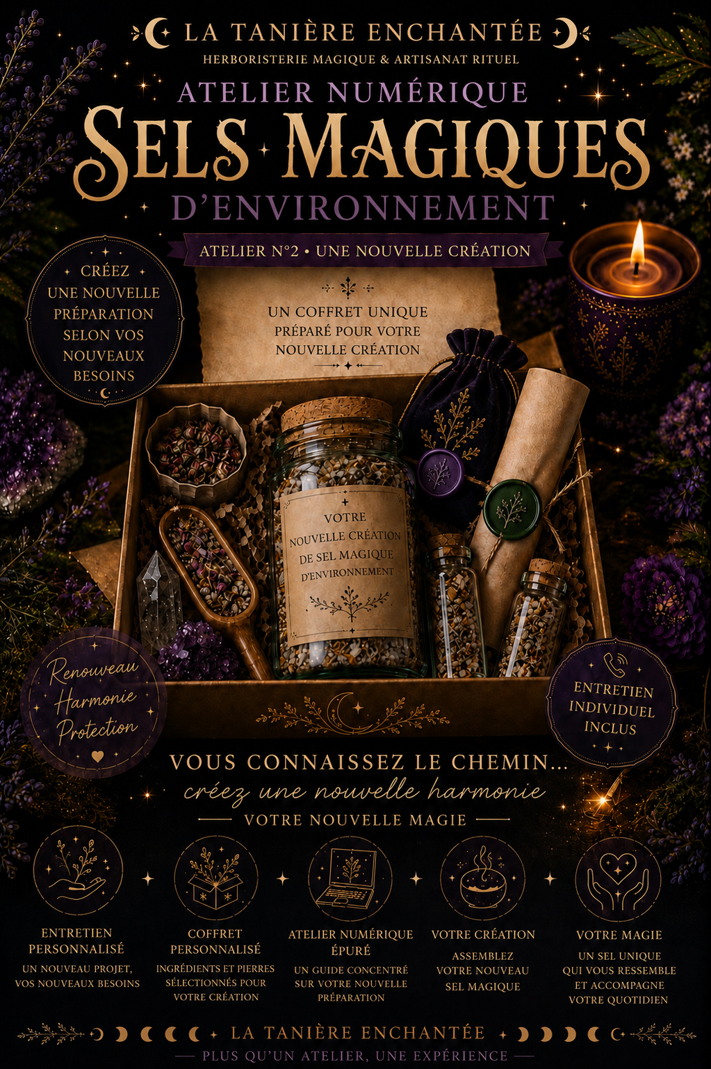 Atelier esoterique numerique sel magique rituel desarwen