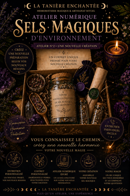 Atelier esoterique numerique sel magique rituel desarwen