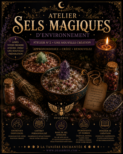 Atelier esoterique numerique sel magique rituel desarwen